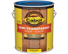 Cabot® #16306 1-gallon Semi-Transparent Neutral Base Deck & Siding Stain