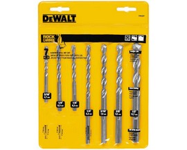 DeWalt® Rapid Load Carbide Masonry Drill Bit Set - 7 pieces