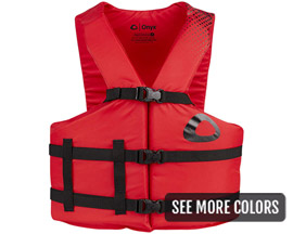 Onyx Adult General Purpose Nylon Comfort Life Vest - Pick Your Color