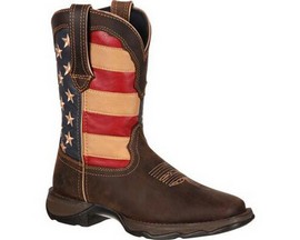 Durango® Women's Lady Rebel Patriotic Pull-On Western Flag Boots 