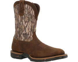 Rocky® Long Range 11 inch Waterproof Western Boots - Mossy Oak Bottom Land