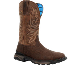 Rocky® Carbon 6 Pull-On Western Boot - Dark Brown
