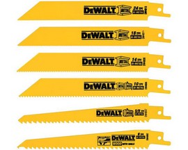 DeWalt® Bi-Metal Reciprocating Saw Blade Set - 6pc