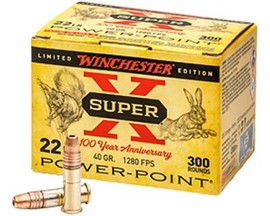 Winchester® Super-X  Power Point 22LR 40 Grain Rimfire Ammunition