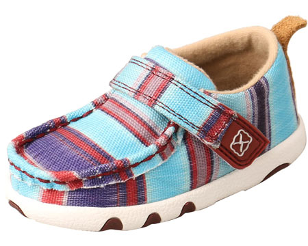 Twisted X® Infants Hooey® Loper Driving Moccasin - Serape Stripe