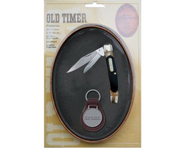 Old Timer® Folding Pocket Knife with Leather Keychain