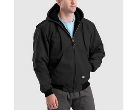 Berne® Heritage Duck Hooded Active Work Jacket - Black
