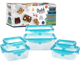 As Seen On TV® Stretch & Fresh 12-piece Storage System with Silicone Lids