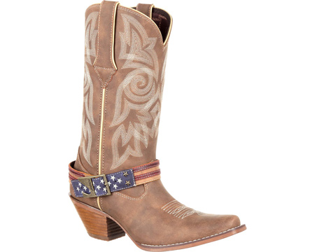 Durango® Women's Flag Accesory Western Boot