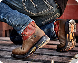 Men's Pull-On Work Boots