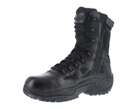 Reebok® Men's Rapid Response RB Stealth Boots with Side Zipper in Black