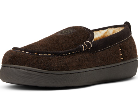 Ariat® Men's Lost Lake Moccasin Slipper - Chocolate