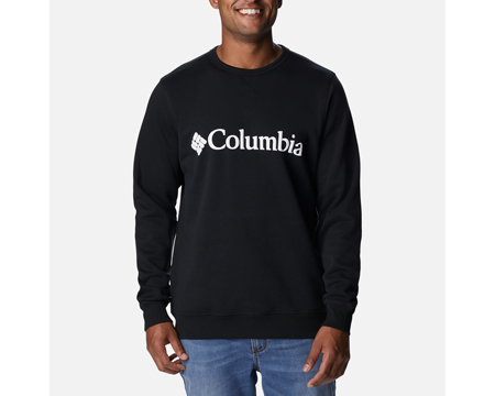 Columbia® Men's Columbia Logo Fleece Crew Long Sleeve Shirt