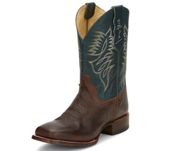 Justin Boots® Men's Check Yes Western Boots in Brown