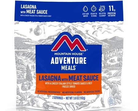 Mountain House® Lasagna with Meat Sauce Freeze Dried Meal - 2 Servings