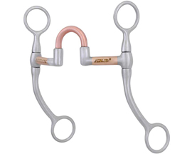 MetaLab® 5 in. Stainless Steel Performer Correctional Bit with Copper Bars and Port - Medium Shank