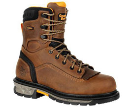 Georgia Boots® Men's Carbo-Tec LTX Insulated Waterproof Work Boots in Black and Brown