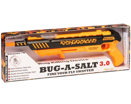 Bug-A-Salt® 3.0 Fly-Swatter Salt Gun - Black/Orange