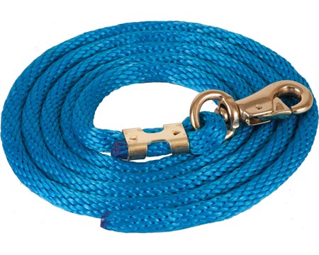 Mustang Manufacturing® 5/8 in. Poly Lead Rope with Brass Bull Snap - 9 ft. length