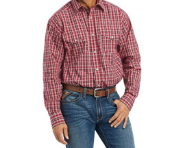 Ariat® Men's Pro Series Witten Classic Fit Shirt in Rio Red