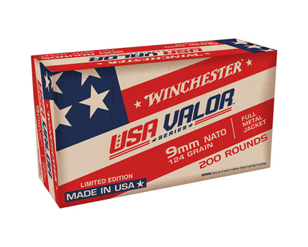 Winchester® 9mm Luger 124gr FMJ Valor Handgun Ammo 