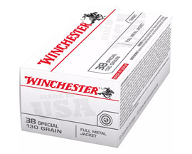 Winchester® .38 Special 130-Grain Handgun FMJ Ammunition