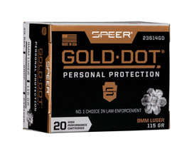 Gold Dot® 9mm Luger Personal Protection Hangun ammo