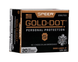 Gold Dot® 9mm Luger +P Personal Protection Hangun ammo