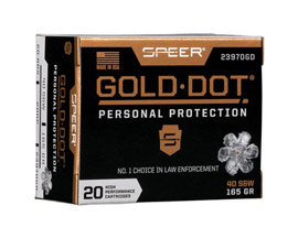 Gold Dot® 40 S&W 165gr Handgun Personal Protection Ammunition