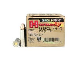 Hornady® .38 special +P 110gr FTX Critical Defense Ammunition