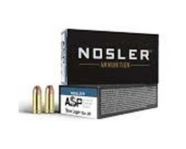 Nosler® 9mm Luger 124gr JHP ASP Handgun Ammunition 