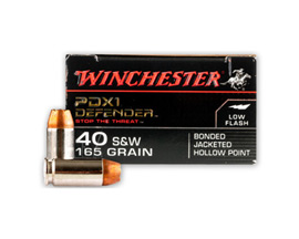 Winchester® .40 S&W 165gr JHP Supreme Elite