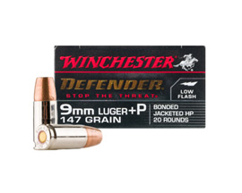 Winchester® 9mm Luger +P 147gr Defender
