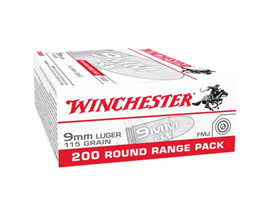 Winchester® 9mm Luger 115gr FMJ Brass 