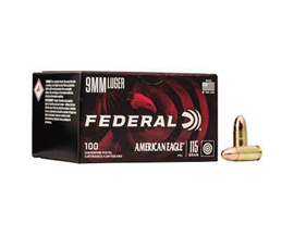 American Eagle® 9mm 115gr FMJ ammo 100 rounds