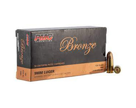 PMC® 9mm Luger 124gr FMJ Bronze Ammo