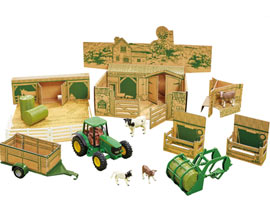 Tomy® John Deere® Farm in a  Box Buildable Playset