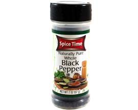 Spice Time® Whole Black Pepper - 2 oz.