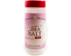 Nature's Supreme® 16 oz. Pure Sea Salt - Fine