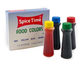 Spice Time® Food Coloring - 4 Pack