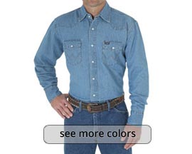 Wrangler® Cowboy Cut Western Long Sleeve Work Shirt