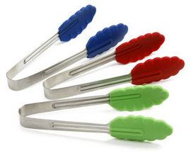 Norpro® Mini Silicone Tongs - Assorted Colors