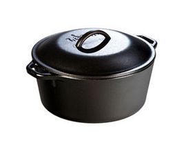 Lodge® 5-Quart Cast Iron Dutch Oven Looped Handles, 10"