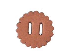 Punched Leather Saddle Conchos