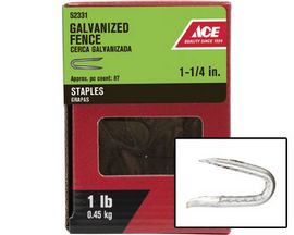 Ace® 1 lb. Galvanized Fence Staples - 1-1/4 inch