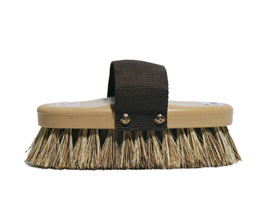 "Thoroughbred" Decker Grooming Brush with Strap