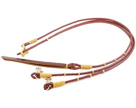 Leather Braided Romal Reins