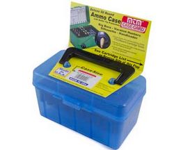 MTM Case-Gard® Small Deluxe Rifle Ammo Box - Blue 50 Rounds