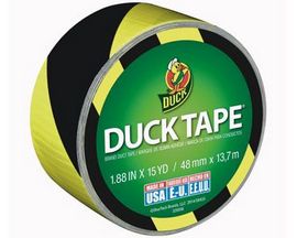 Duck Brand® Yellow and Black Stripe Duct Tape