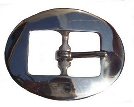 Walsall Hardware Nickel Plated Center Bar Buckle #132 - Pick Your Size